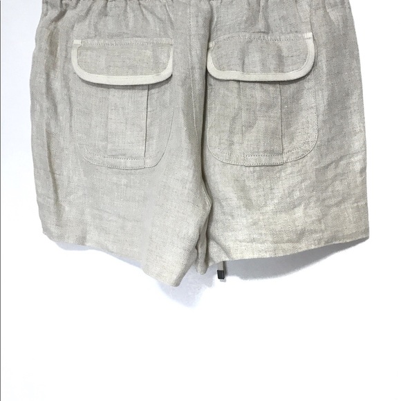 J. Crew Drawstring Linen Tuxedo Shorts Size XS - Picture 3 of 8